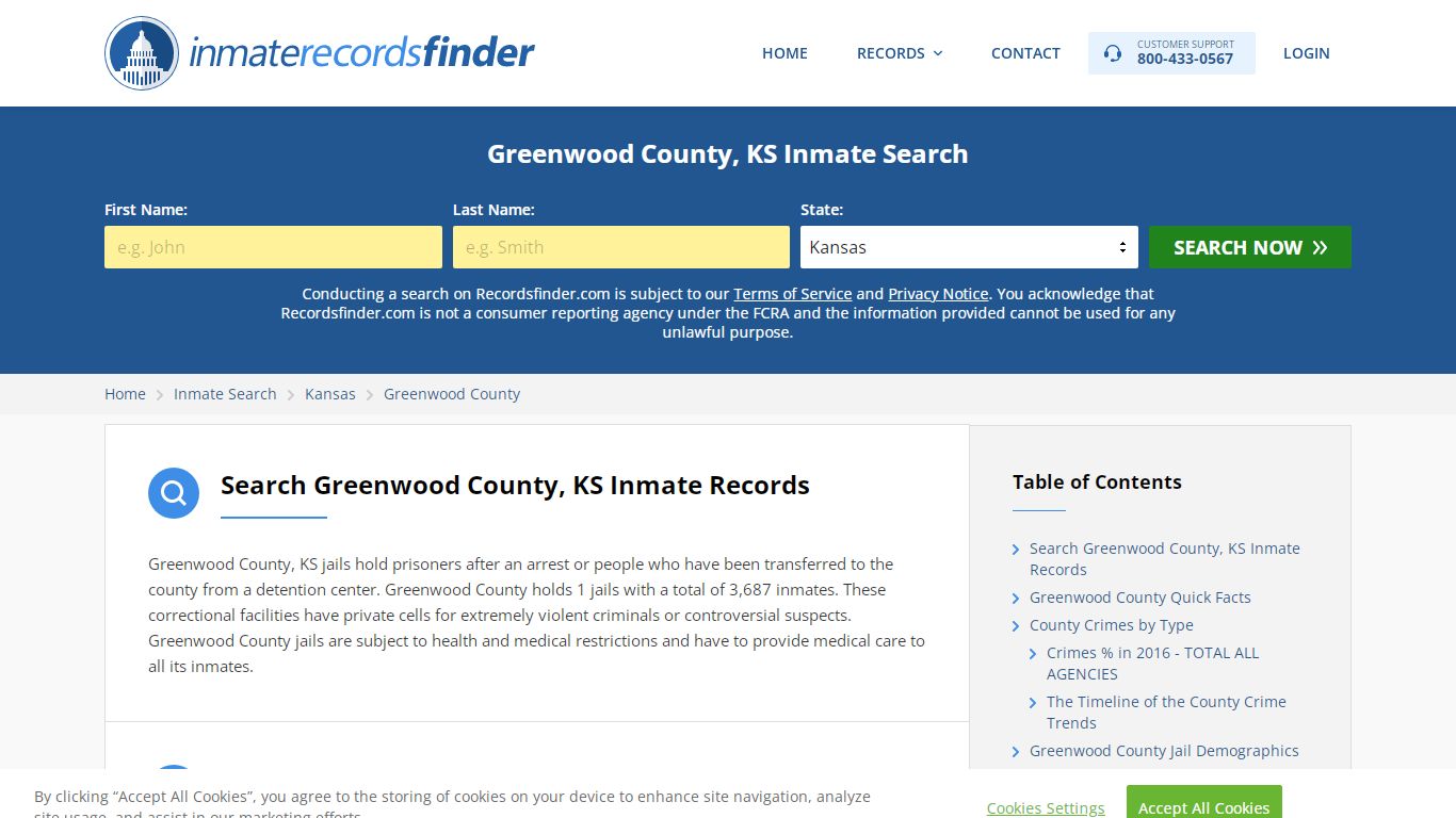 Greenwood County, KS Inmate Lookup & Jail Records Online